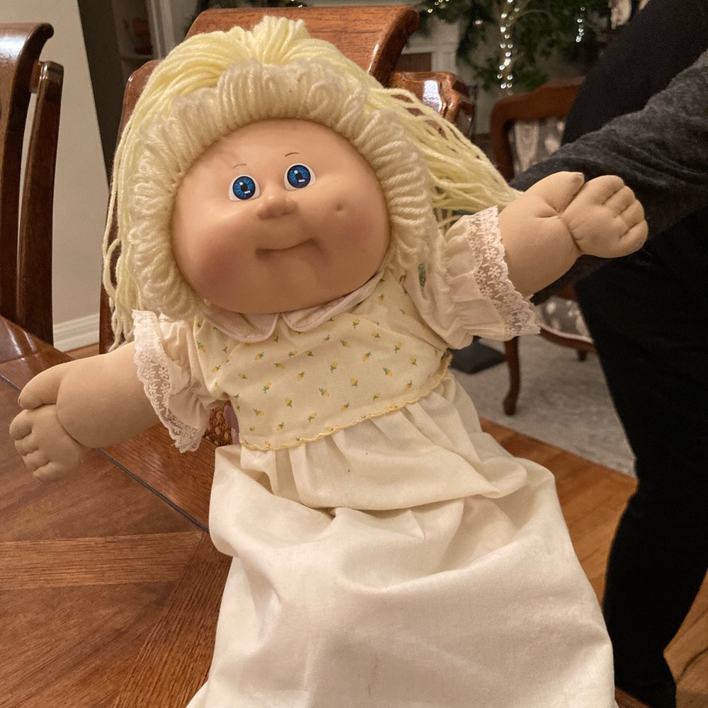 Original 1984 Cabbage Patch Kid with original Cabbage Patch kid smock dress